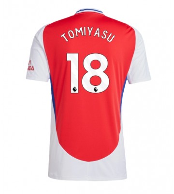 Arsenal Takehiro Tomiyasu #18 Primera Equipación 2024-25 Manga Corta